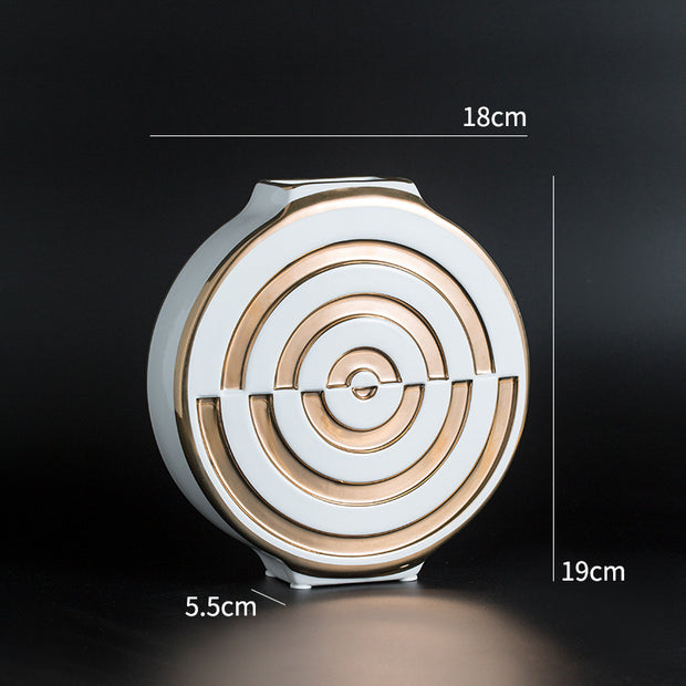 Light luxury gilt edged porcelain