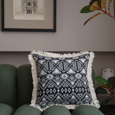 American Jacquard Multi-color Sofa Pillow