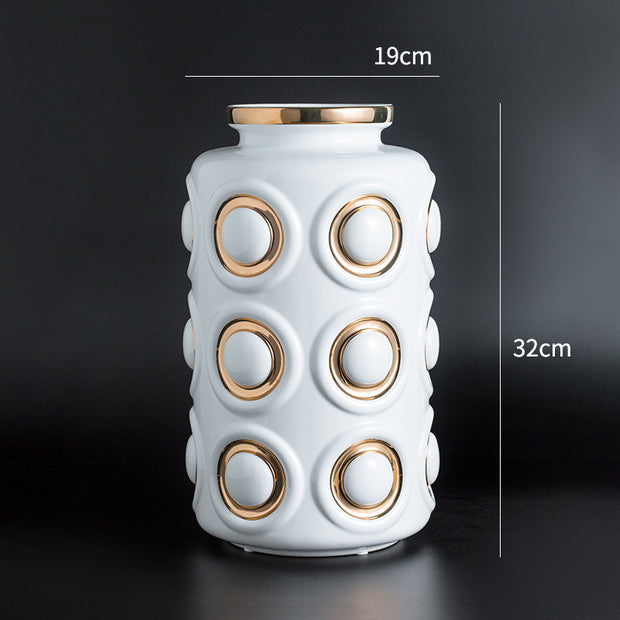 Light luxury gilt edged porcelain