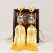 European-style Tassel Fringe Lace Crystal Ball Strap Ropes