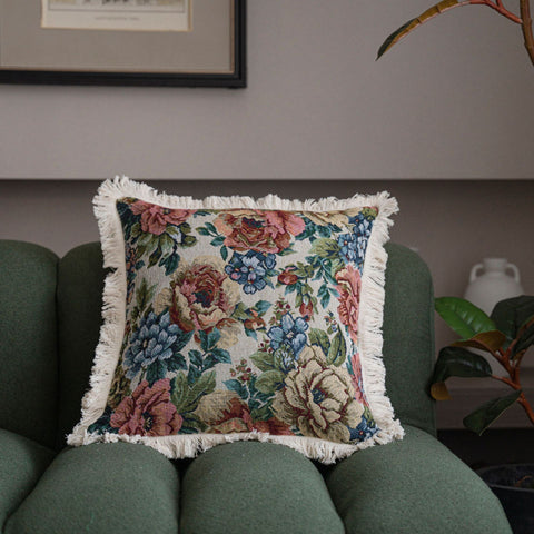 American Jacquard Multi-color Sofa Pillow