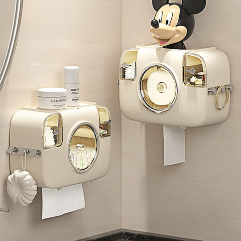 Toilet Face Cloth Storage Box Toilet Punch-free