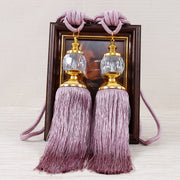 European-style Tassel Fringe Lace Crystal Ball Strap Ropes
