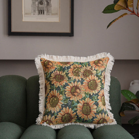 American Jacquard Multi-color Sofa Pillow