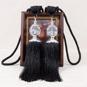 European-style Tassel Fringe Lace Crystal Ball Strap Ropes