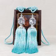 European-style Tassel Fringe Lace Crystal Ball Strap Ropes